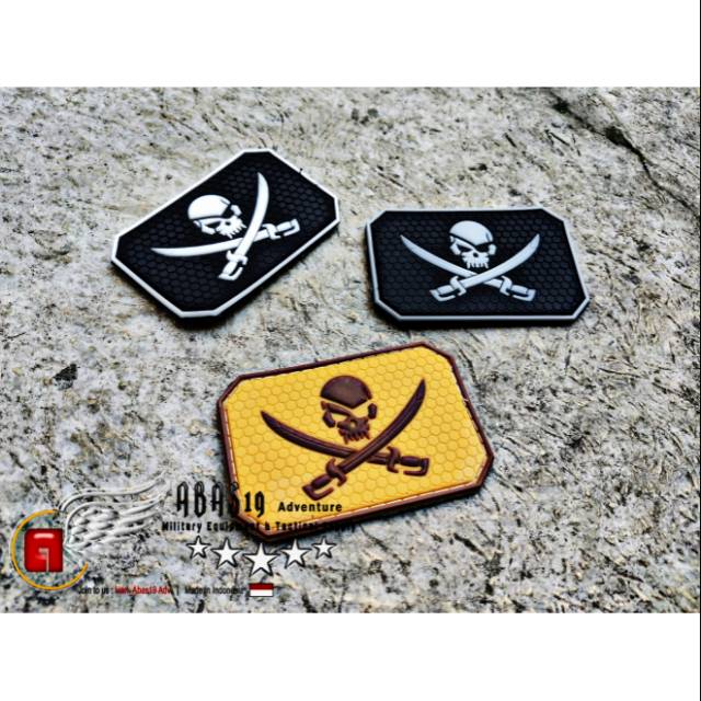 Patch Rubber Logo Karet Bajak Laut Shopee Indonesia