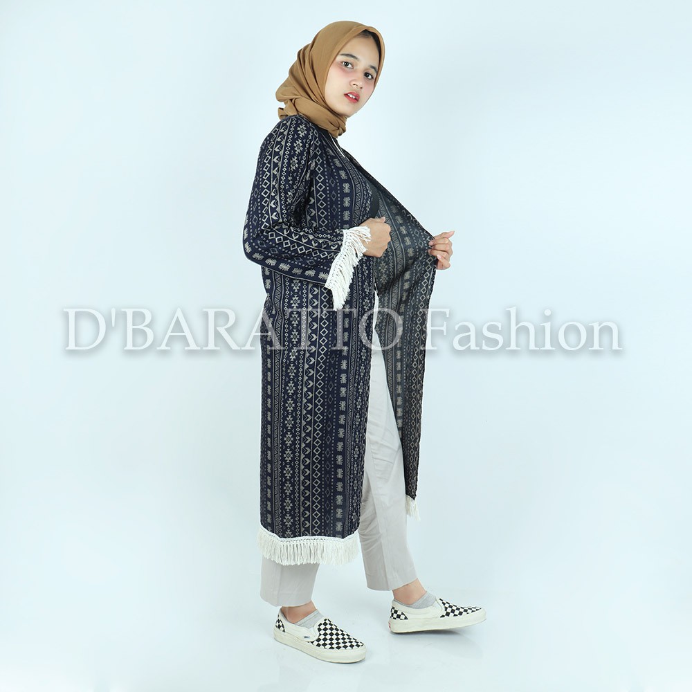 OUTERWEAR CARDIGAN WANITA PANJANG / CARDIGAN RUMBAI / CARDIGAN ETNIK / CARDIGAN BOHEMIAN