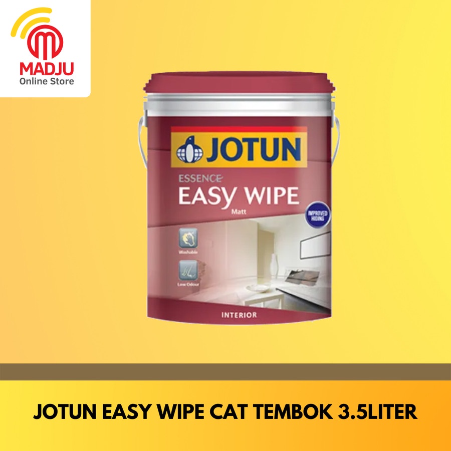 GARANSI (NCIS) JOTUN EASY WIPE - CAT TEMBOK INTERIOR 3.5 LITER (WARNA BY REQUEST) / CAT DINDING