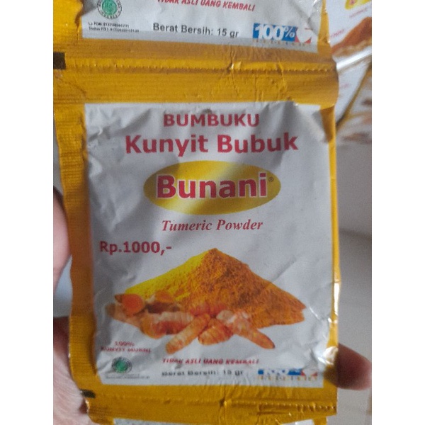 

kunyit bubuk merek bunani