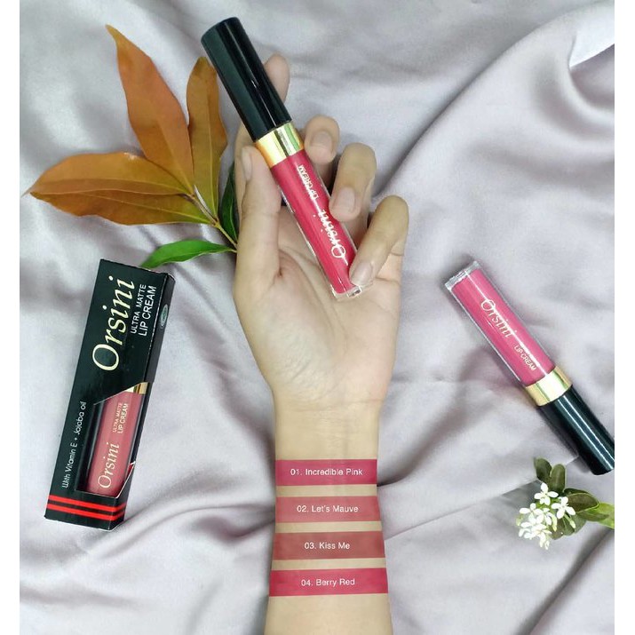 Orsini Ultra Matte Lip Cream Vitamin E Jojoba Oil Lip Cream Matte Original Bpom / Lip Cream Implora