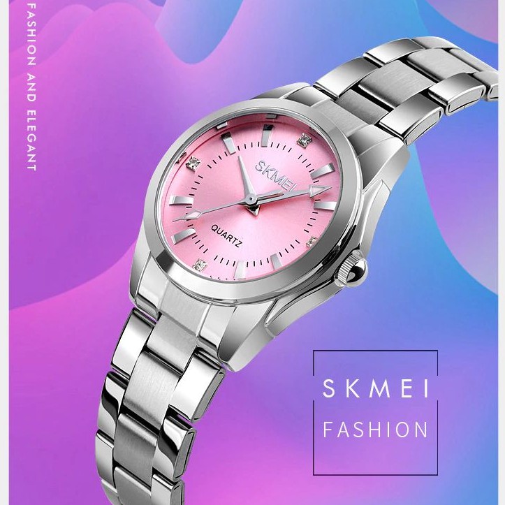 SKMEI 1620 Jam Tangan Wanita Analog Tali Stainless WATCHKITE WKOS