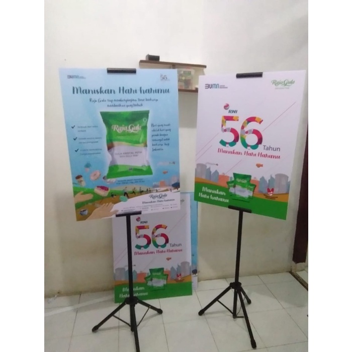 

Termurah Tripod Banner 2 Sisi / Tripod Display / Tiang Banner / Murah