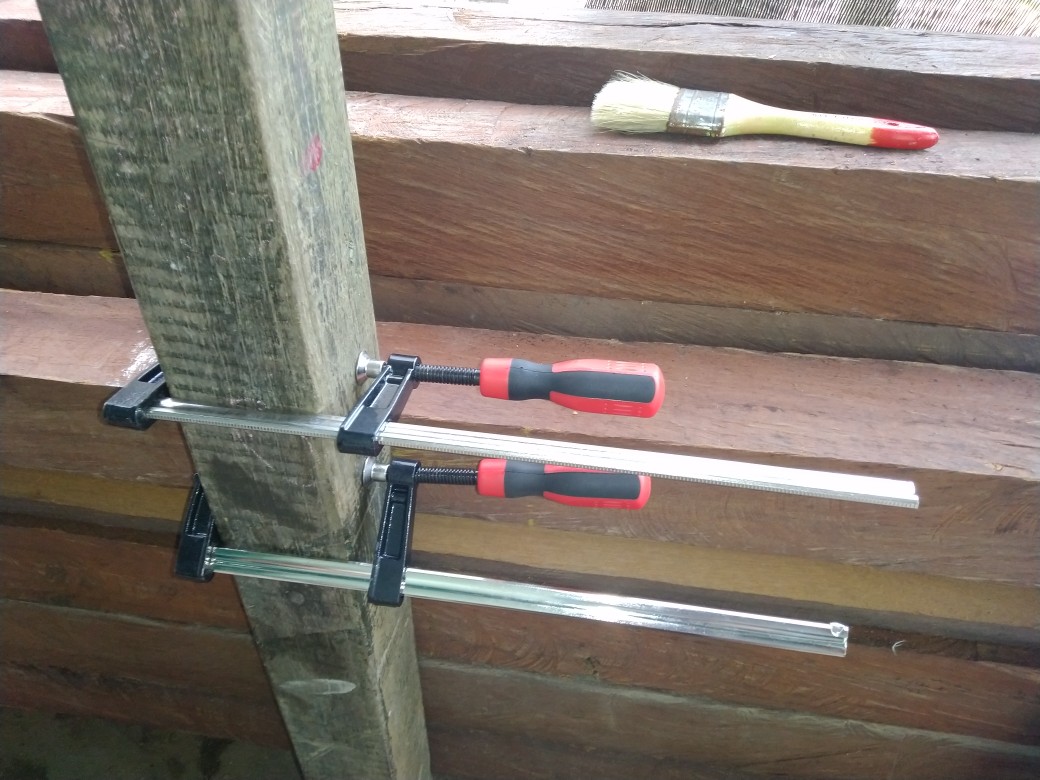 Clamp F 30cm X 5cm Besttools - Catok Kayu 300mm X 50mm Handle Full Karet - Klem Kayu 30cm