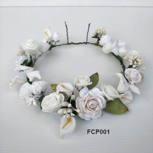 [READY STOK] FLOWER CROWN WEDDING PESTA PENGANTIN AKSESORIS RAMBUT FCP001