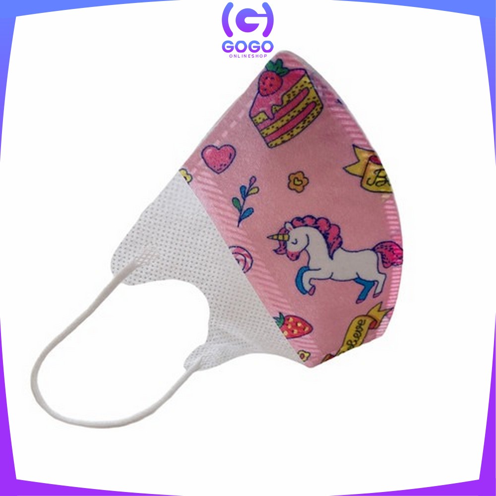 GOGO-C280 Masker Anak Duckbill 50Pcs 3Ply Earloop Kids Face Mask Masker Duckbil Anak Karakter Kartun