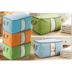 bAMBOO STORAGE BAG BOX TIDUR ORGANIZER
