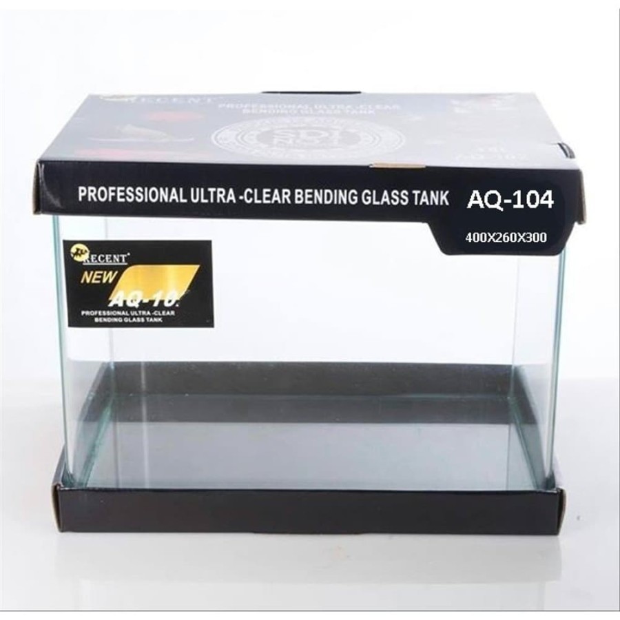 Aquarium Aquascape Akuarium Kaca Bending RECENT 104 Tank 31Liter 40cm