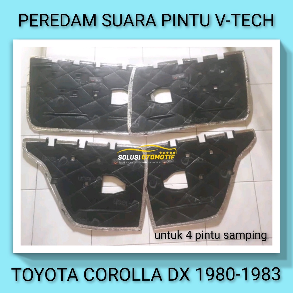 TOYOTA COROLLA DX 1980-1984 Peredam Suara Pintu Aksesoris Mobil VTECH Ori PnP