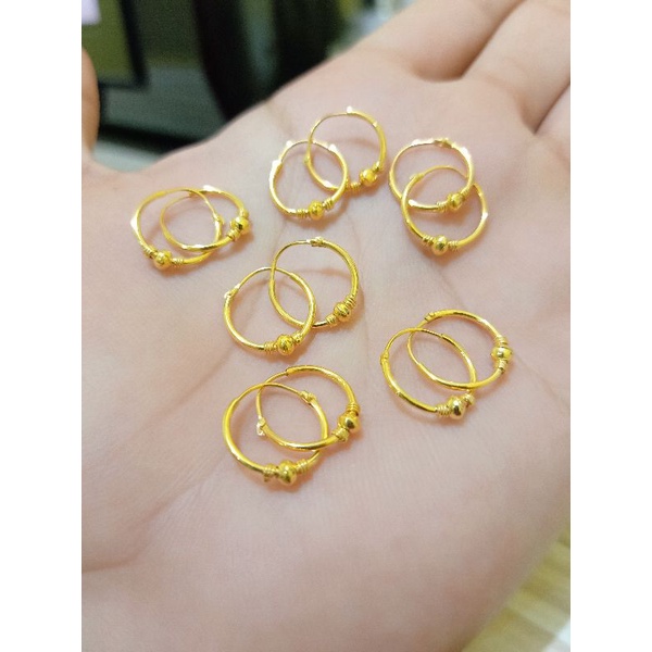 ANTING ANAK DAN DEWASA ABG PERAK 925 LAPIS MAS