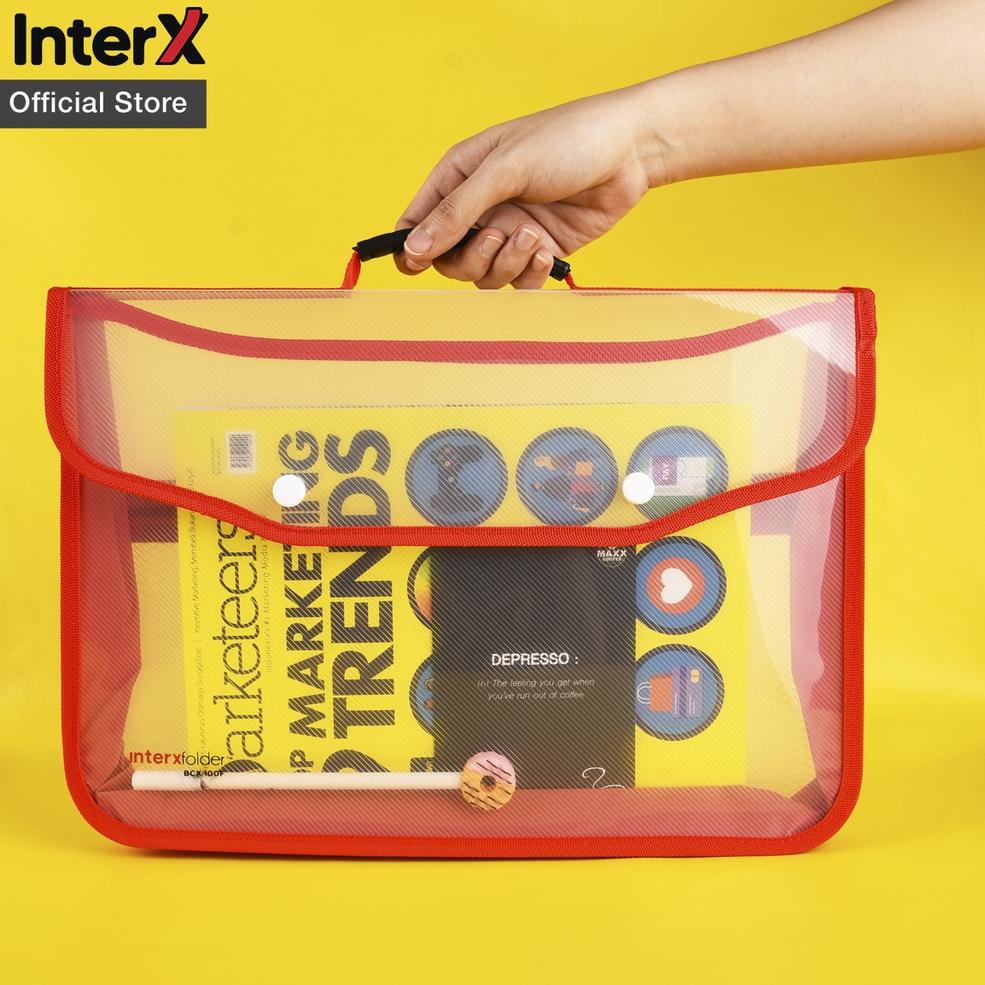 

(D8E5) ⭐️ InterX Brief Case L+M //Harga@grosir