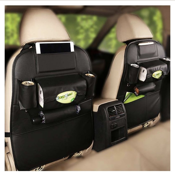 Luxury Car Organizer leather / Car seat Kulit seater mobil