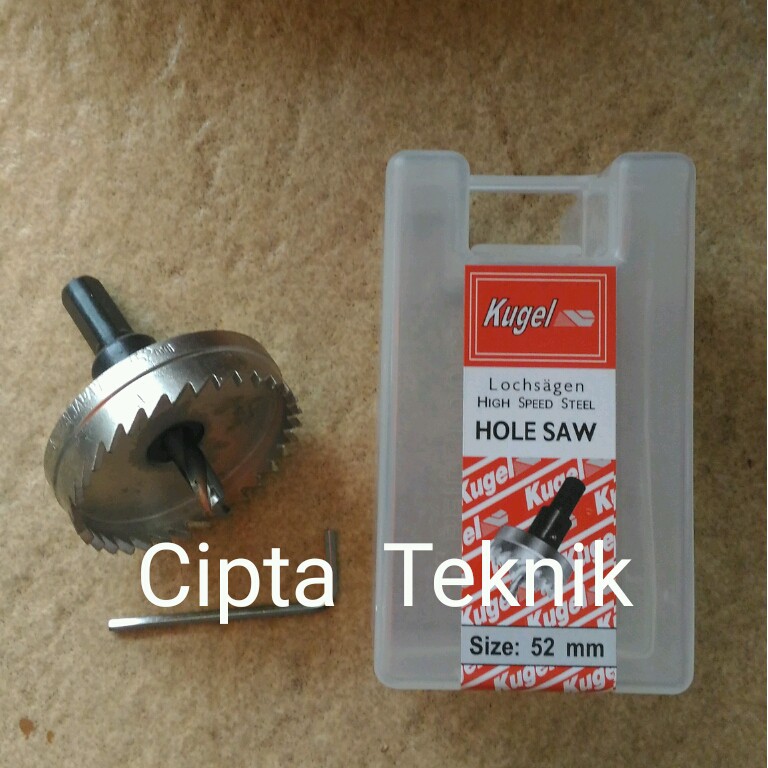 Hole Saw Kugel 52 mm HSS Holesaw Kugel 52mm Bor Plong Alat Untuk Membuat Lubang 52mm