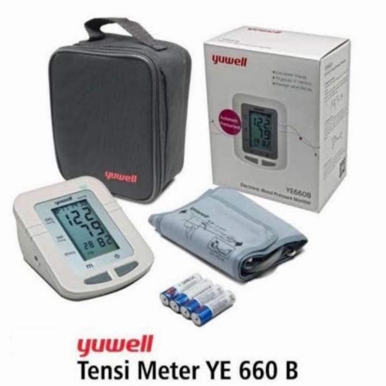 Original Tensimeter Digital Yuwell YE660B Plus Kabel USB Exp Baru