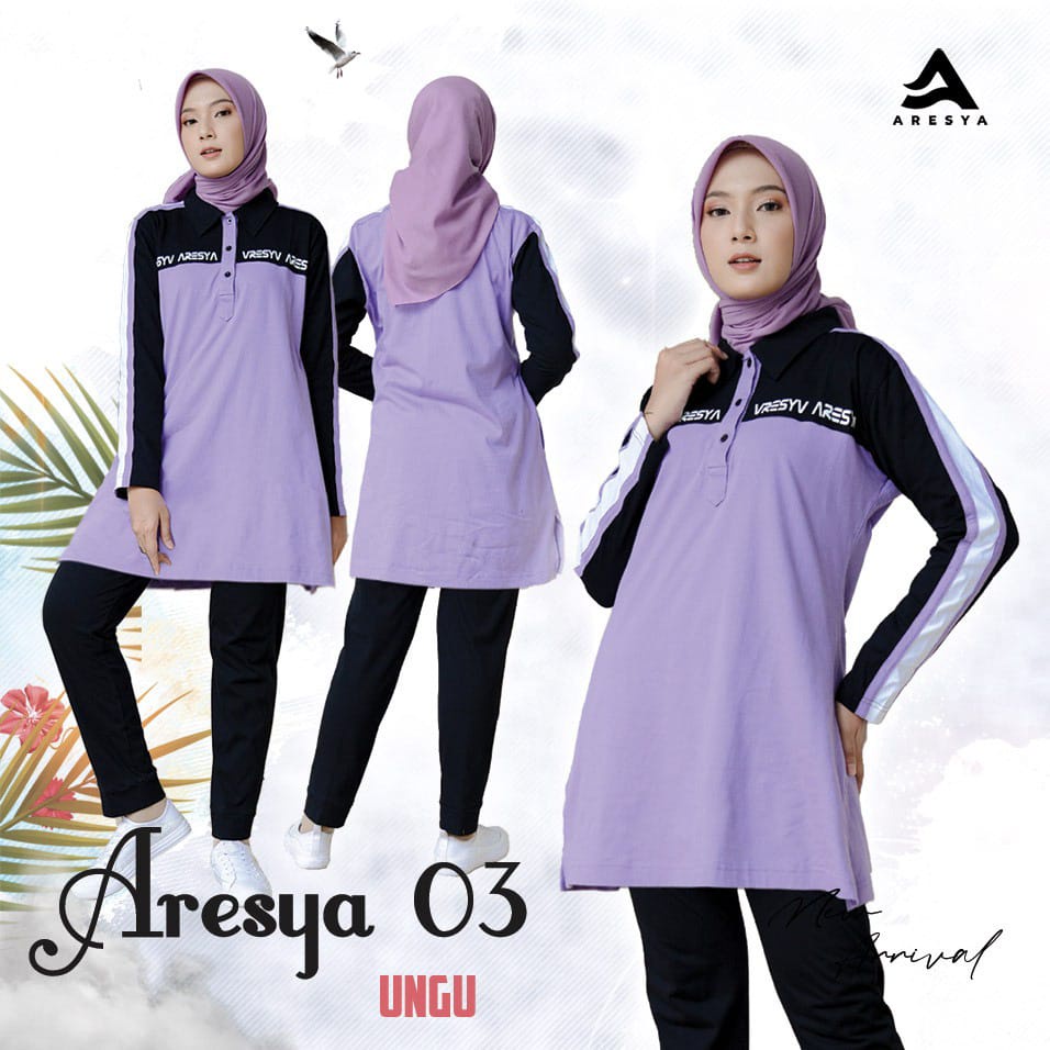 New Setelan Baju Olahraga ARESYA 3 Wanita Muslim Muslimah by Aresya