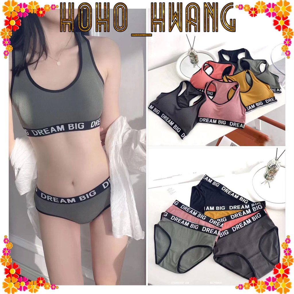 Big Promo Big Promo Hoho_Hwang (B-306) Bra Set Bralette Wanita Sexy Bahan Lace Import Bra Set Musim