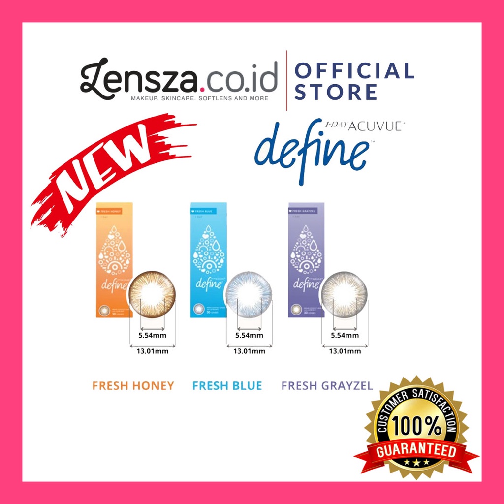 Acuvue Define Fresh 1 Day / Softlens Baru Acuvue Warna Harian / 1-Day Acuvue Color Soflen Terbaru