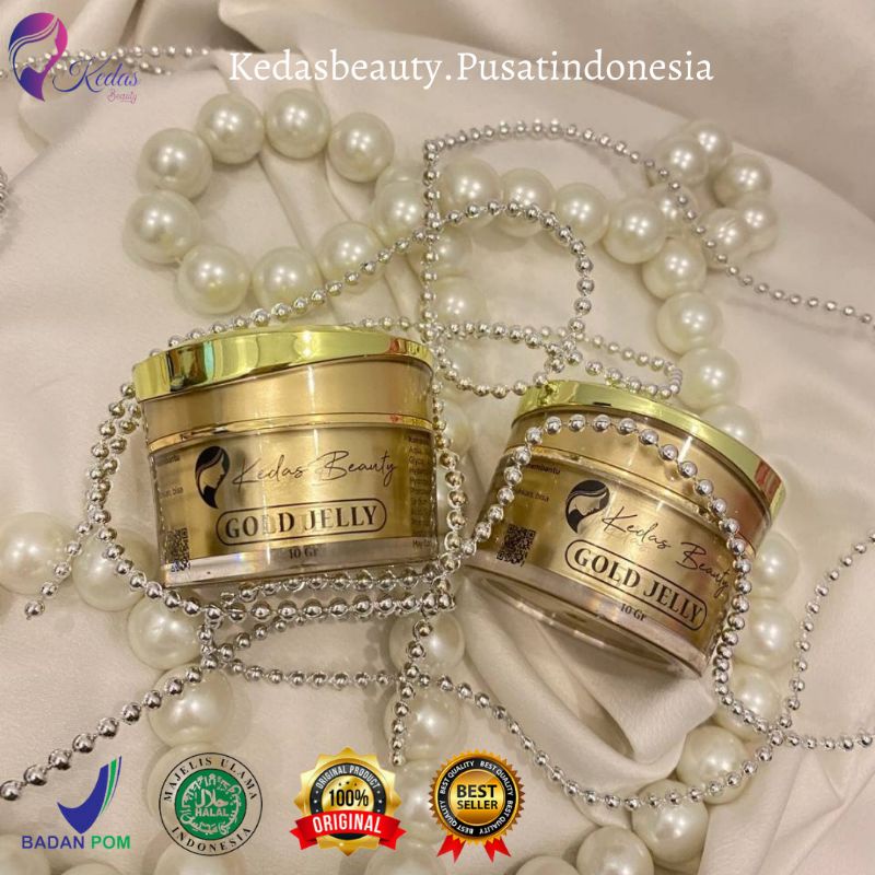 Sabun Kedas Beauty Original BPOM Sepaket Gold Jelly Kedas Beauty Pemutih Wajah Murah Cod-Gold Jelly 2 pcs