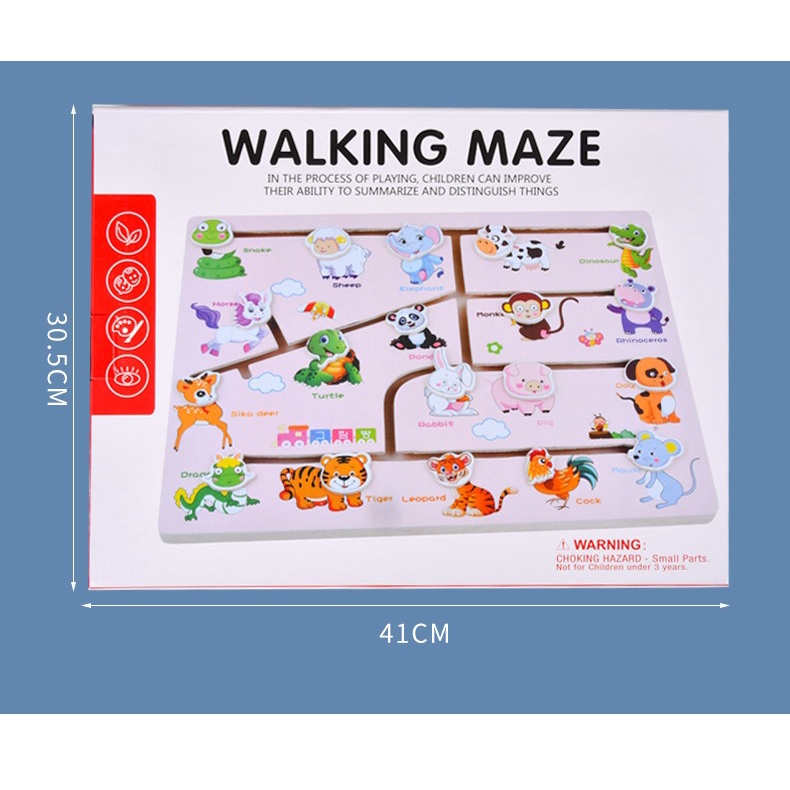 Papan Maze Alphabet Mainan Edukatif Anak