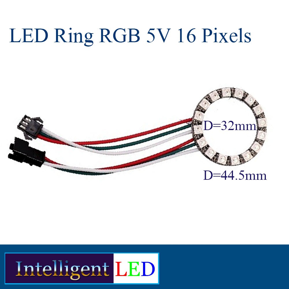 LED Ring RGB 5V 16 Pixels LED support Arduino