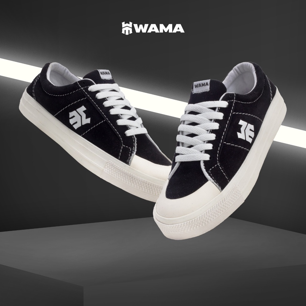 Original Wama - Asteris Sepatu Sneakers Casual Pria Wanita Unisex Ukuran 36 - 43 Sepatu Sekolah