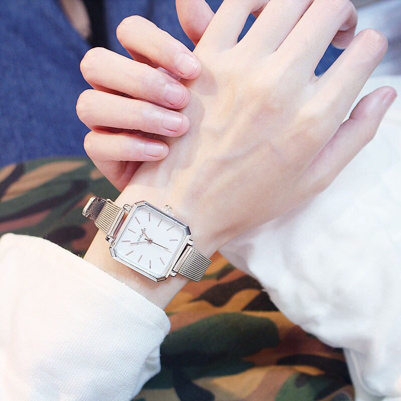 Jual Jam Tangan 03 Candycat Kotak Jam kecil Analog Jam Korea Korean