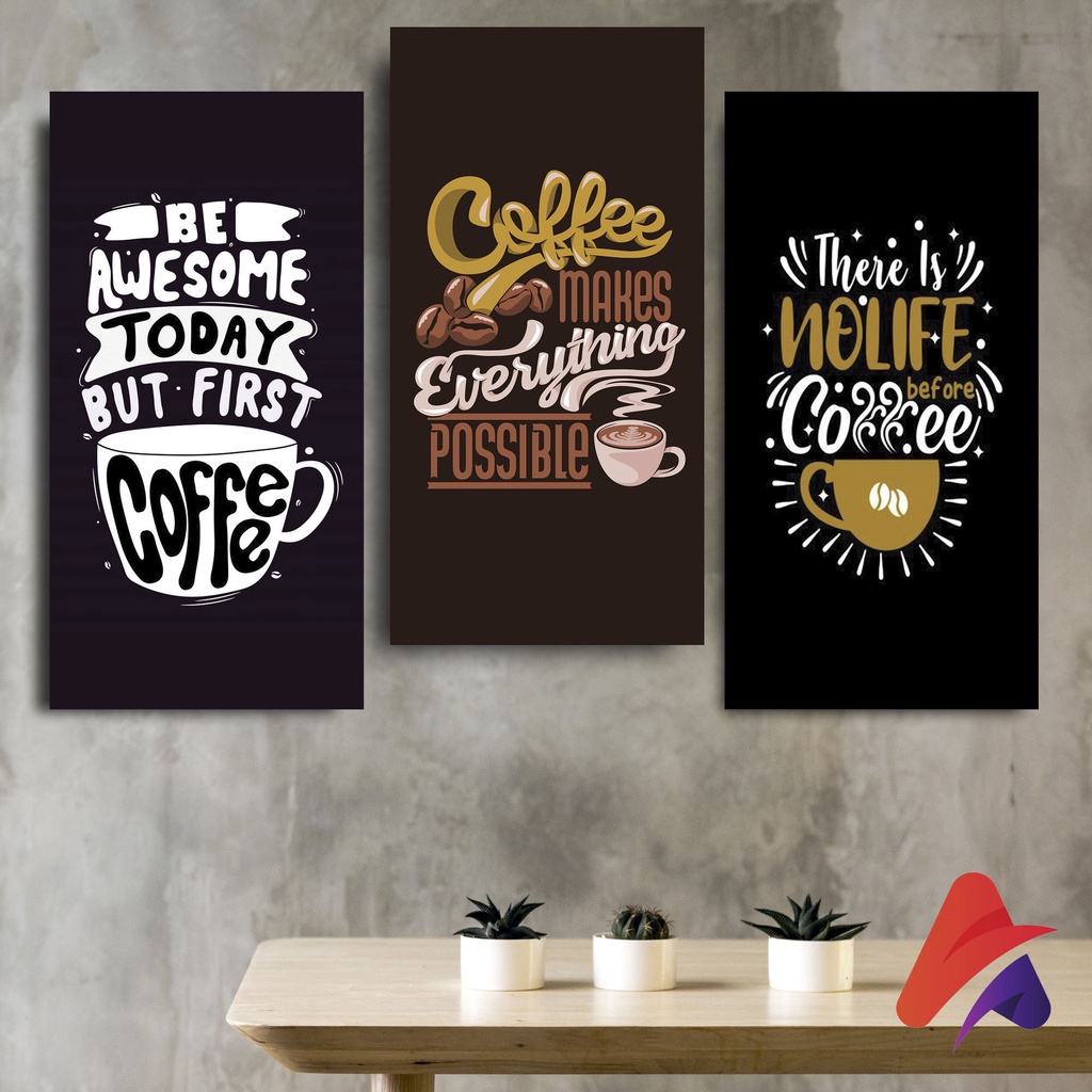 HIASAN DINDING CAFE KOPI PAJANGAN CAFE KOPI WALL DECOR CAFE KOPI POSTER KAYU CAFE KOPI