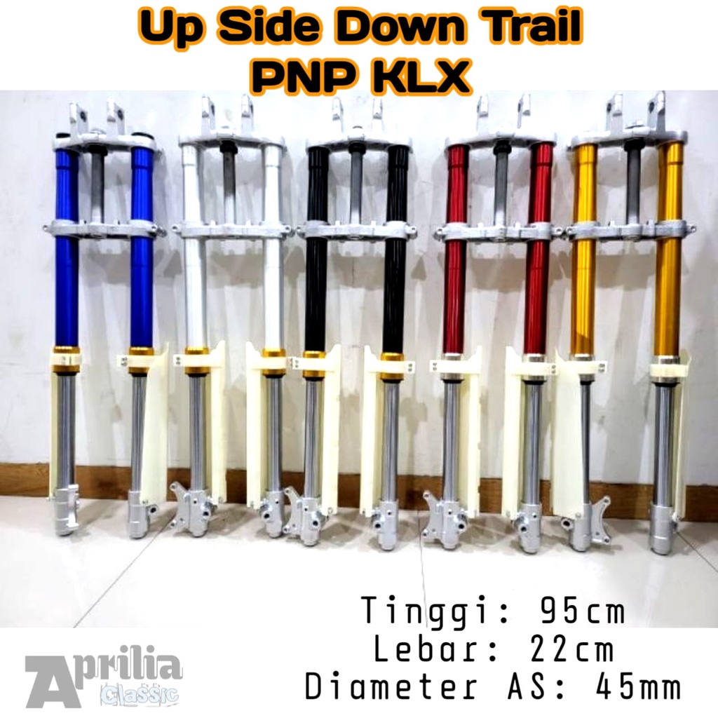 Shock Depan USD KLX Skok Dpn Up Side Down yz 85 pnp KLX150 Dtracker Assy MGV