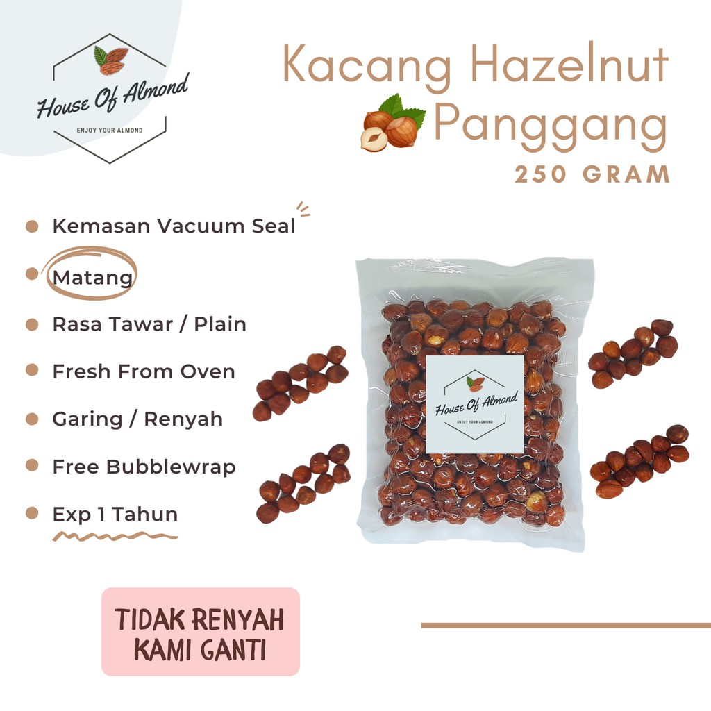

Kacang Hazelnut Panggang 250gr