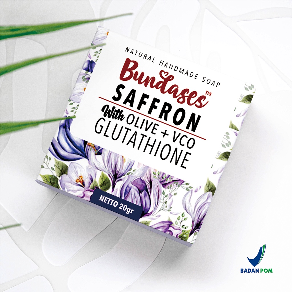 Bundases Sabun Saffron VCO + OLIVE / Sabun batang benang sari bunga crocus 20gr BPOM