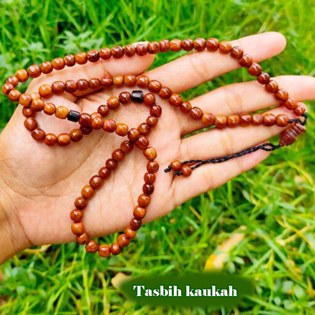 [✅COD] Kalung Tasbih Kayu Kesehatan 99 Butir Kaokah Koka Kokka Kaoka Kaukah Kokah Hitam Couple Pria Wanita Asli Original