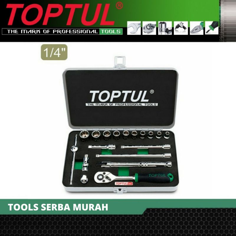 Socket set inci 18pcs Toptul GCAD1811 / GCAD1818