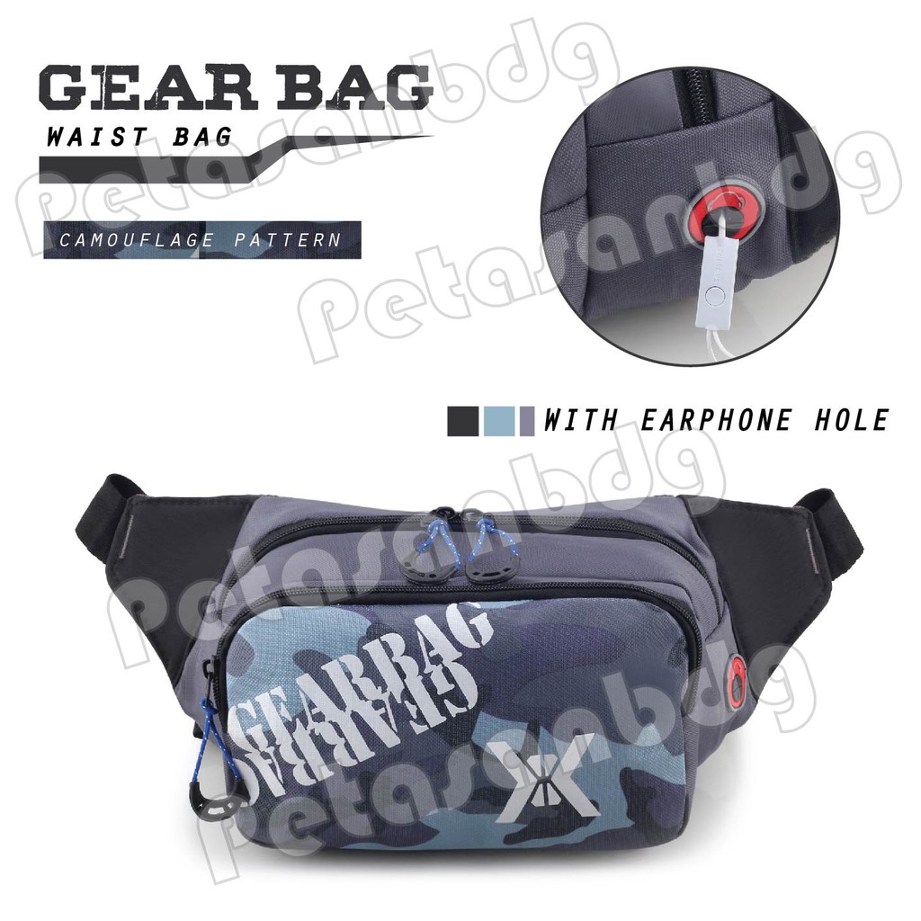 PTS -Gear Bag X Camouflage Waistbag WITH EARPHONE HOLE -13075