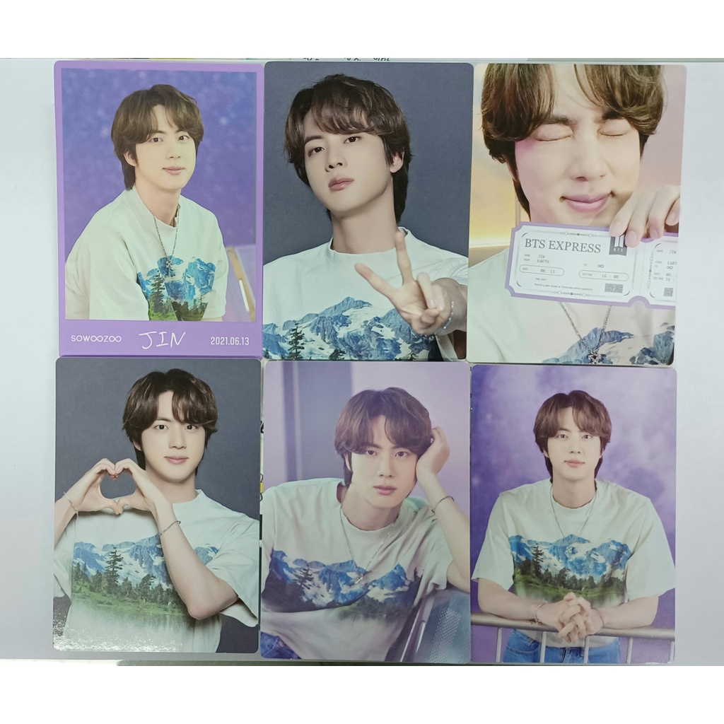 OFFICIAL PHOTOCARD BTS JIN MUSTER SOWOOZOO 2021