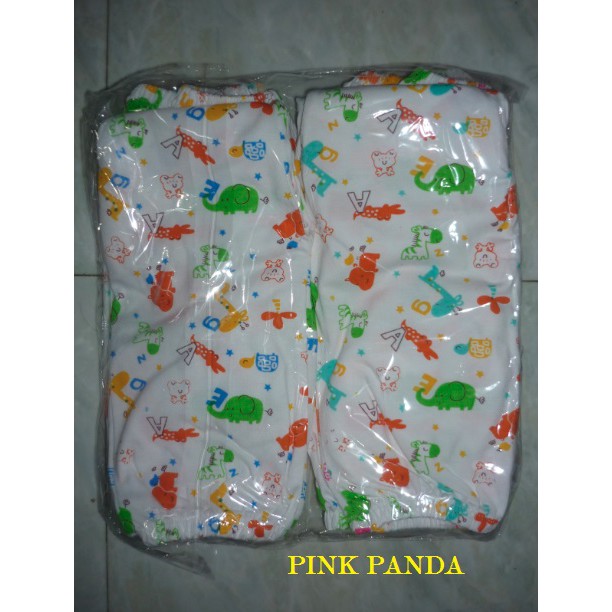 CELANA BUNTU KATUN SAORI TABUR 1 LUSIN / Celana Buntu Saori Tabur Katun, 100% Pink Panda Motif Tabur Warna Mix