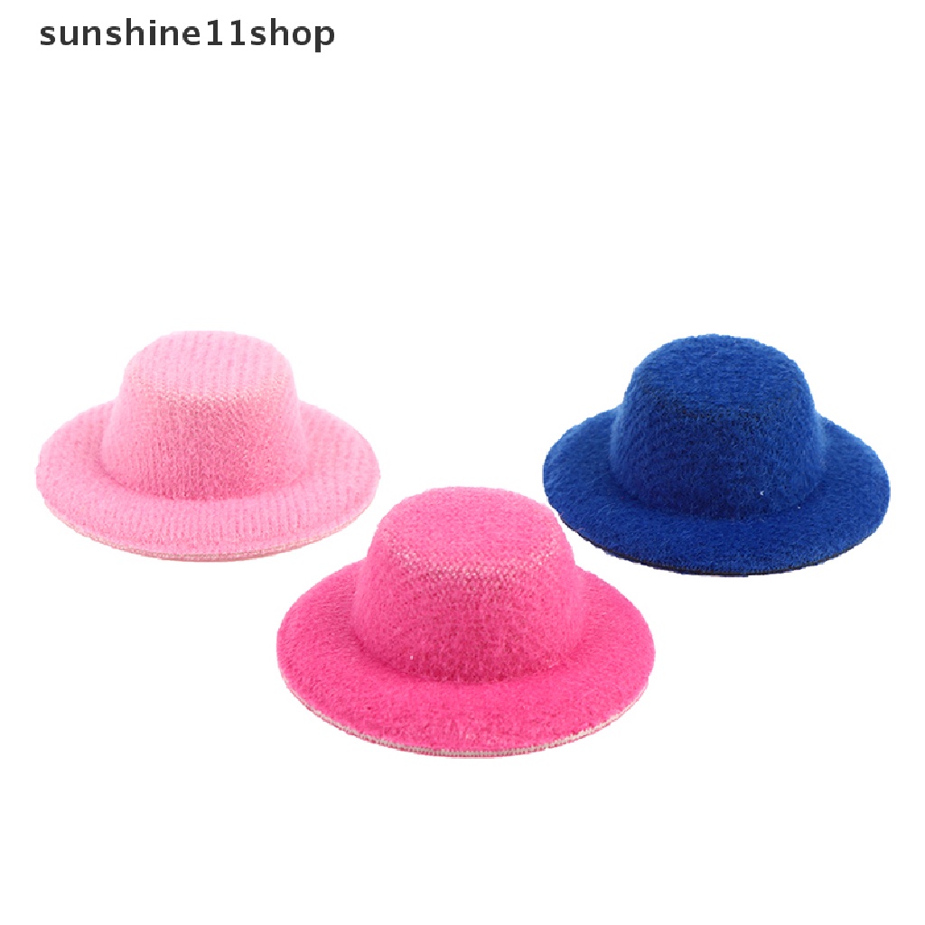 Sho 5Pcs Miniatur Topi Mini Aksesoris Rumah Boneka 1: 12