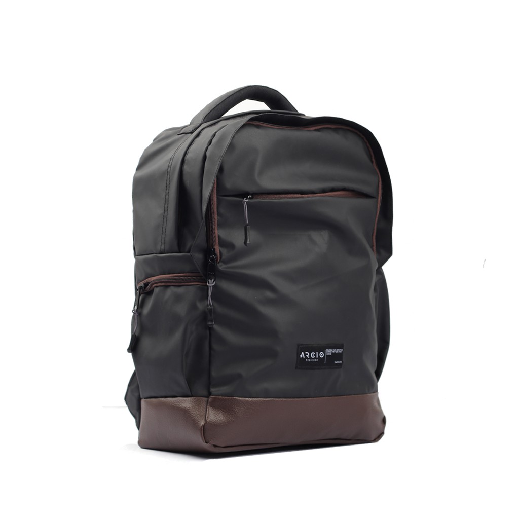 Haru Black | Ransel Tas Punggung Original Pria Wanita Kuliah Sekolah Backpack Ori | FORIND x Arcio