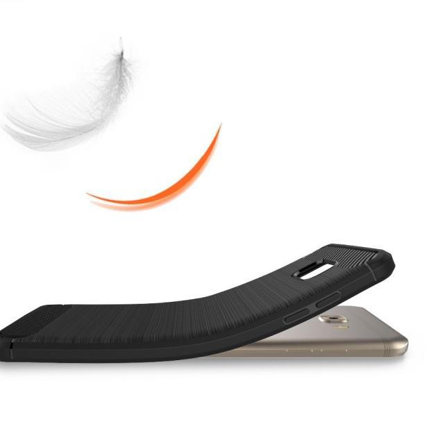 Terbaru FIBER LINE Case Samsung C7 C9 PRO spigen like cover softcase carbon hp - C9 Pro