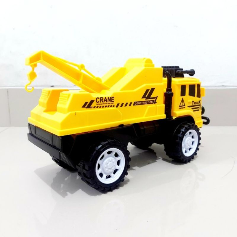 Mainan Mobil Truk Derek - Mobilan Miniatur Truck Towing Tarik Anak Laki Cowok