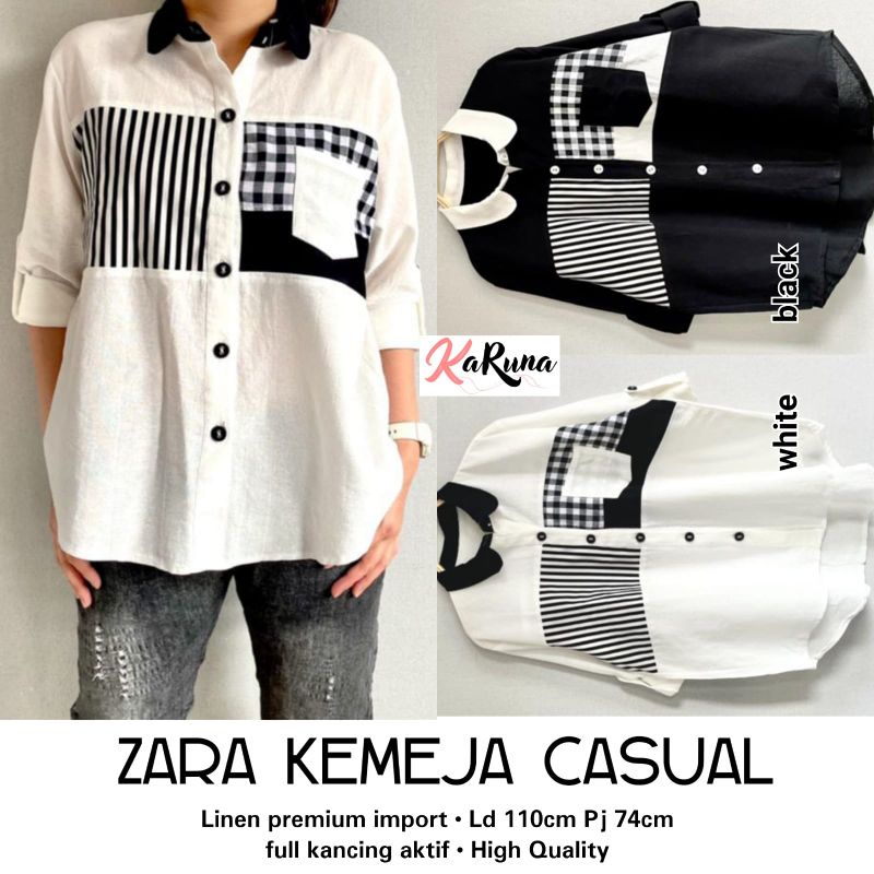 ZARA KEMEJA CASUAL