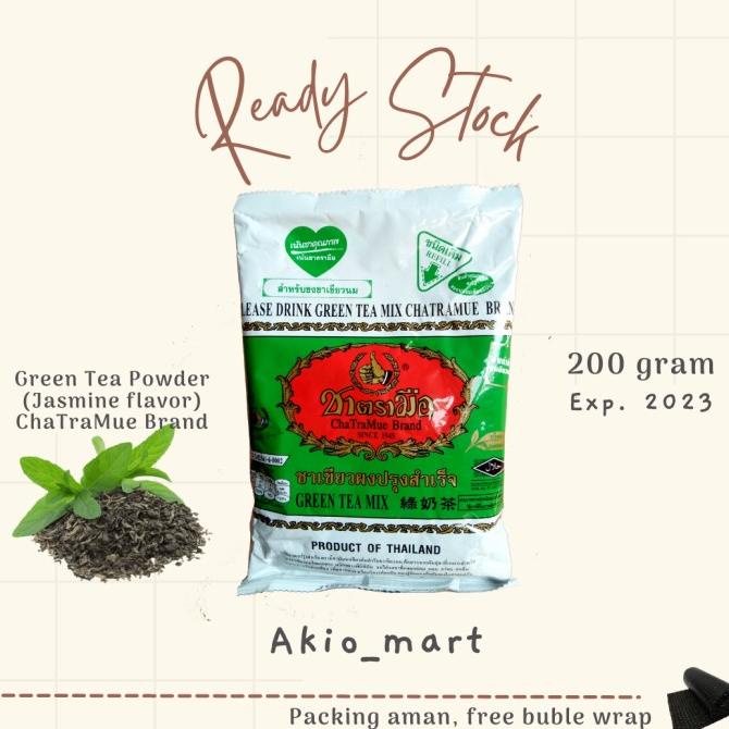 

[ COD ] Thai Tea Green Tea Mix ChaTraMue 200 gram Teh Hijau Thailand TERJAMIN Kode 797