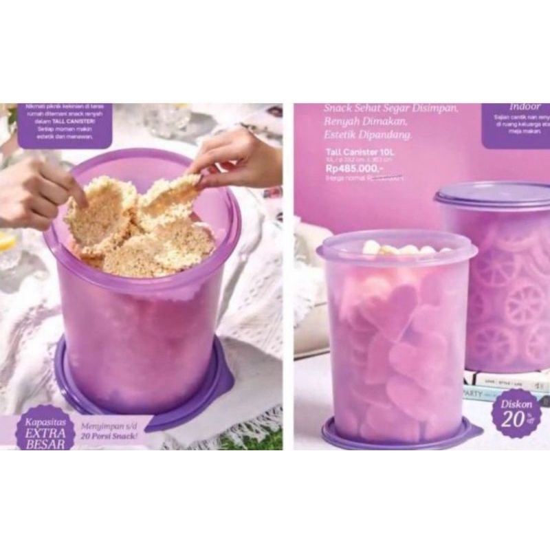 Tall canister 10liter ecer