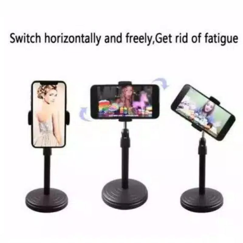 Phone Holder Stand Meja HD-25 Folding Desktop Support Table Standing Berdiri Meeting Review Vlog