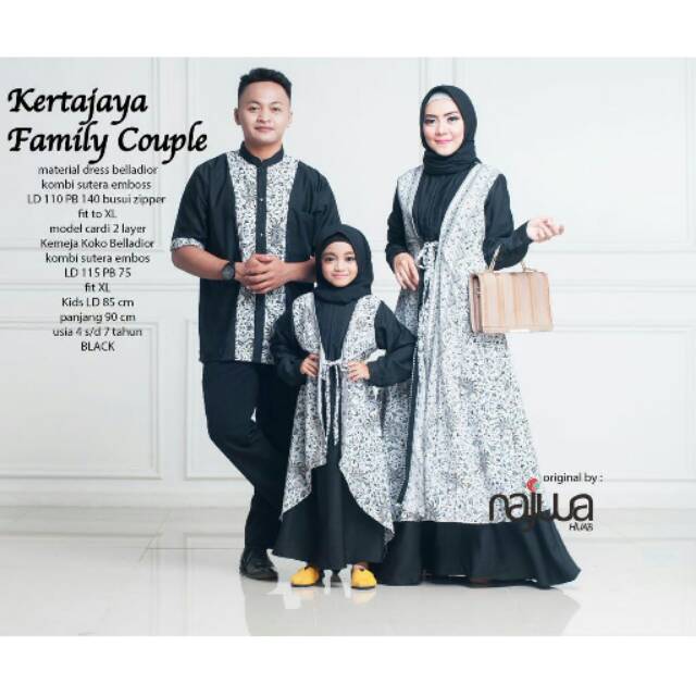 GAMIS MAXI COUPLE FAMILY KERTAJAYA ORI NAJWA