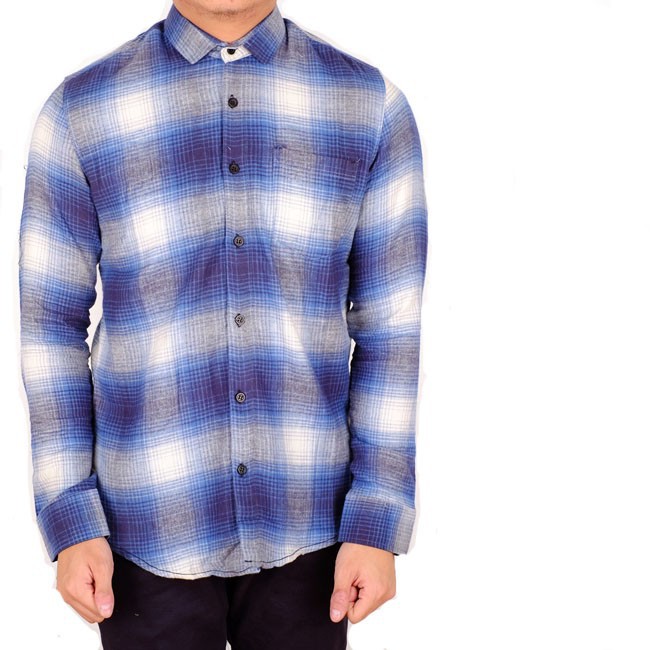 Kemeja pria flanel lengan panjang / baju cowok flanel kotak panjang slimfit / baju flanel panjang