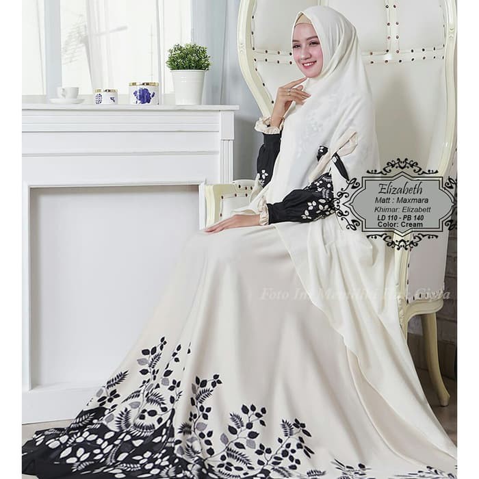 Baju Busana Muslim Wanita Gamis Syari Pesta Max Lux Elizabeth Terbaru