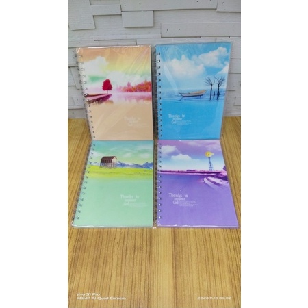 

Buku ring / ring book a5 motif thanks to my dear god satuan