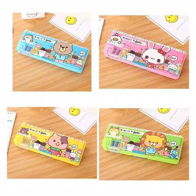 KOTAK PENCILCASE TEMPAT PENSIL MAGNET RAUTAN Shopee  