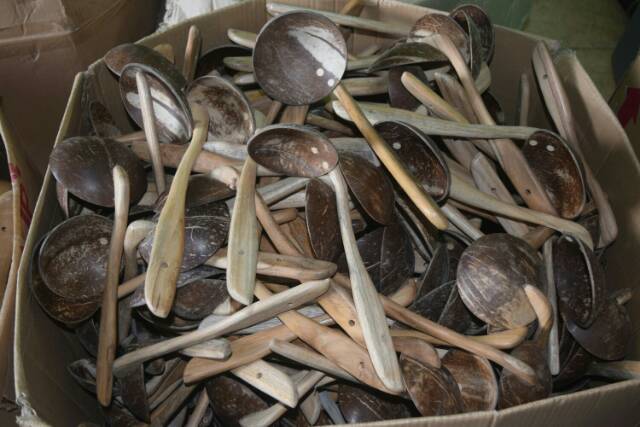 Irus kayu batok kelapa centong batok kelapa tempurung kelapa klasik