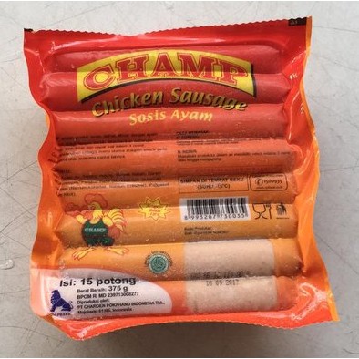 

Rahasia_Dapurku Sosis champ 1 pack chicken beku fresh
